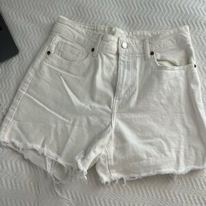 High waisted white shirt